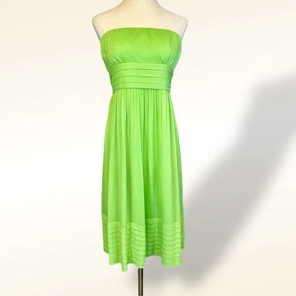 J. Crew ‘Juliet’ Strapless A-Line 100% Silk Special Occasion Y2K Dress Size 6
